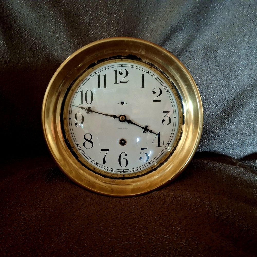 1918 Waterbury Clock Co. Captains Bell Clock
